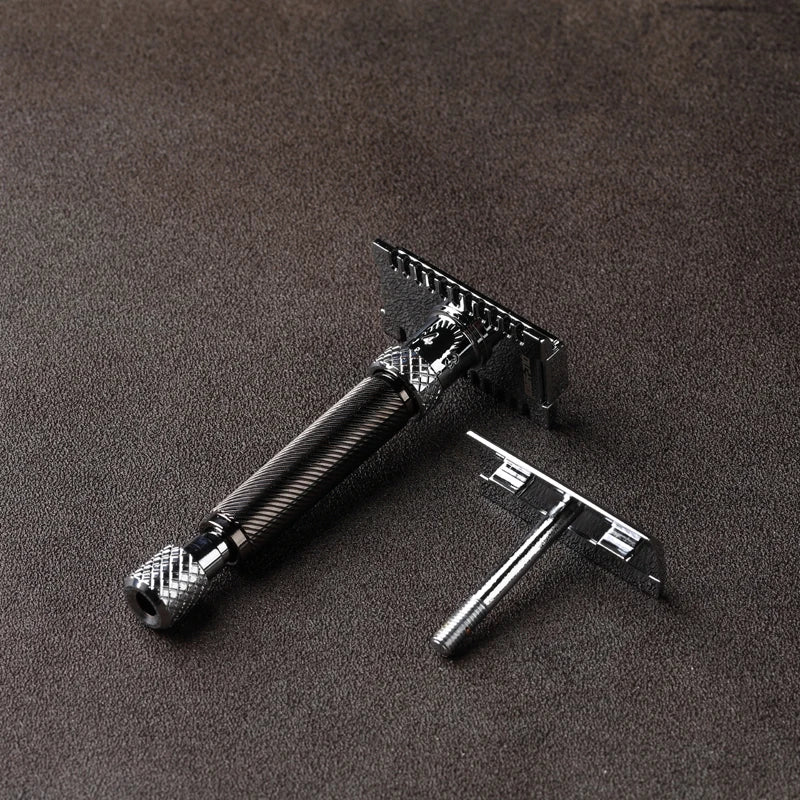 Yaqi Adjustable OC Gunmetal Double Edge Safety Razor for Men Adjustable Safety Razor Zpaxo