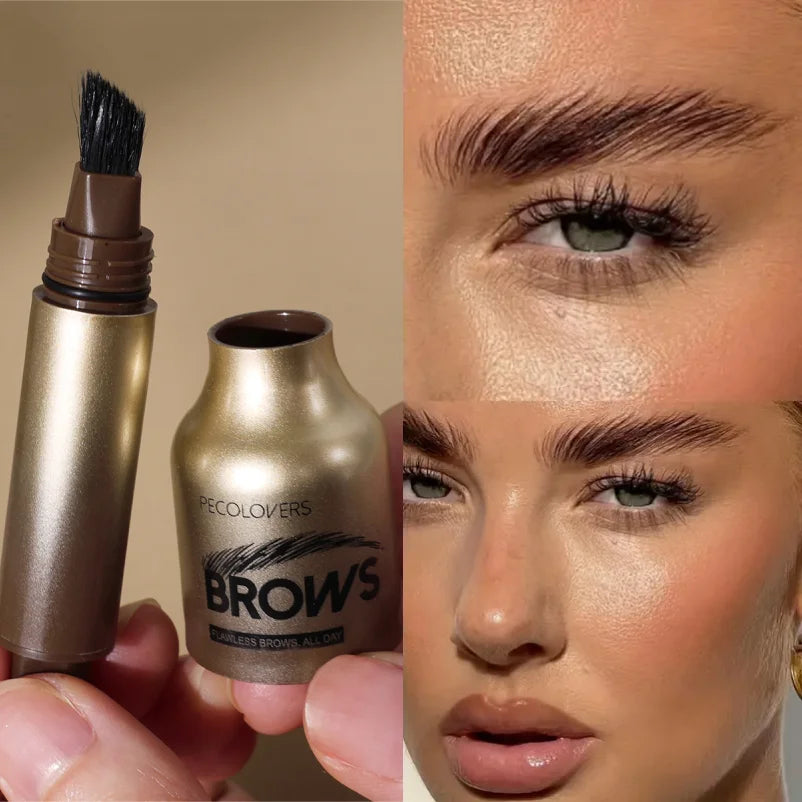 1pc 3D Wild Eyebrow Pencil Microblading Eyebrow Tint Pen Square Angled Brush Brow Dye Cream Anti-smudge Waterproof Zpaxo