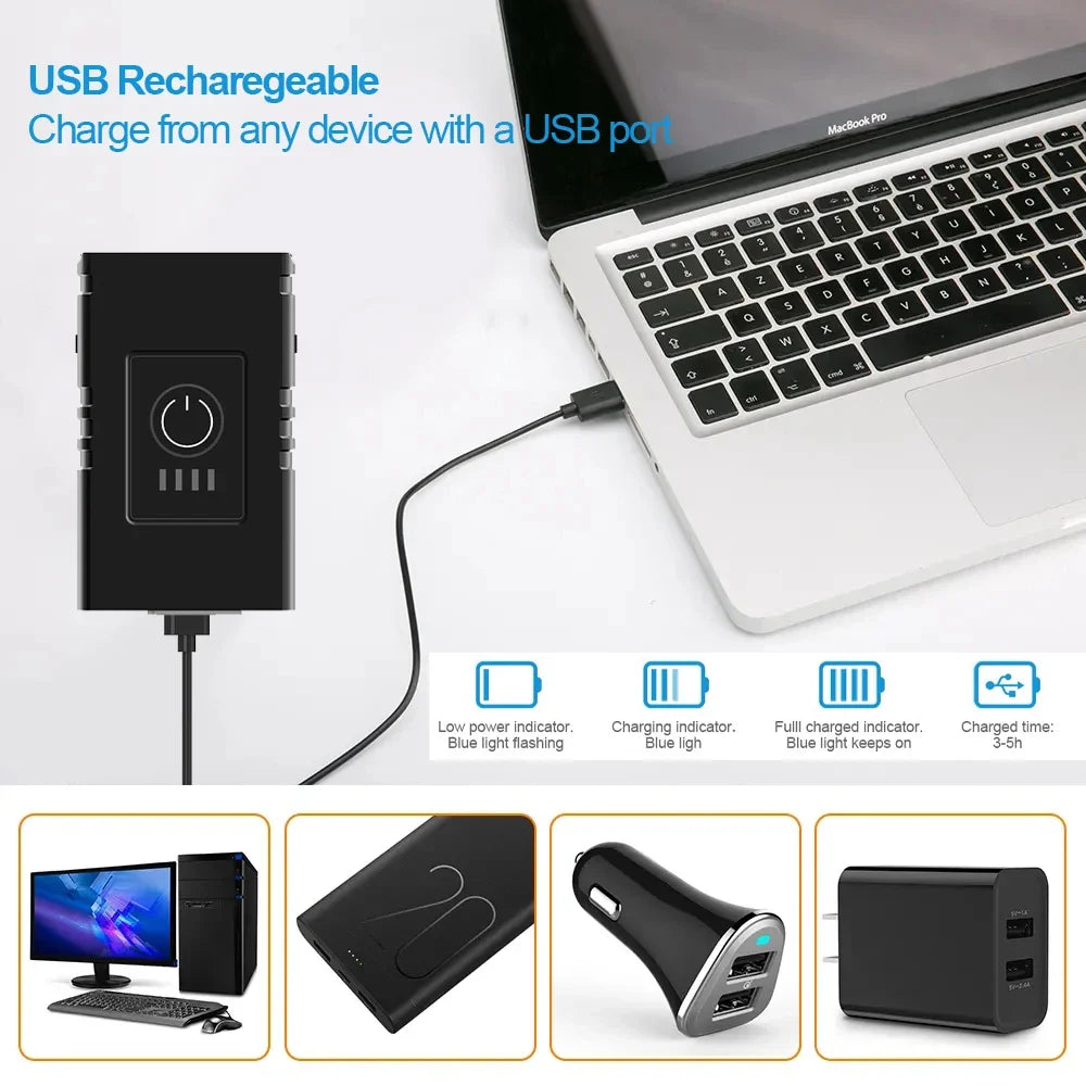 1000LM Rechargeable Bike Front Light – 6-Mode LED Headlight
