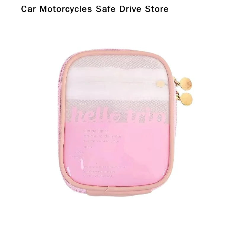 MTransparent Travel Cosmetic Bag Portable Mini Waterproof Lipstick
