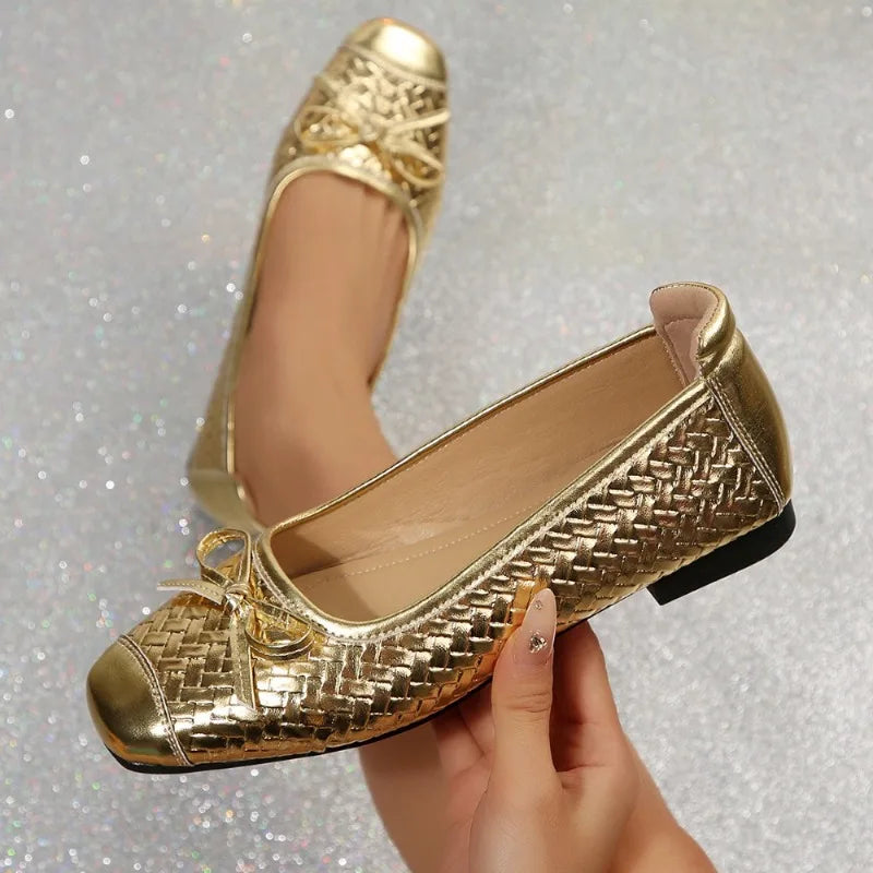 Women Flats Shoes Ballet Flat Dance Party Loafers Classic Round Toe