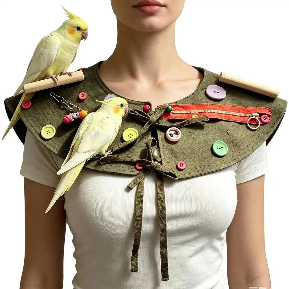 Parrot Shoulder Protector Anti-scratch Reusable Washable Guard Bird Zpaxo as showing B China Mainland