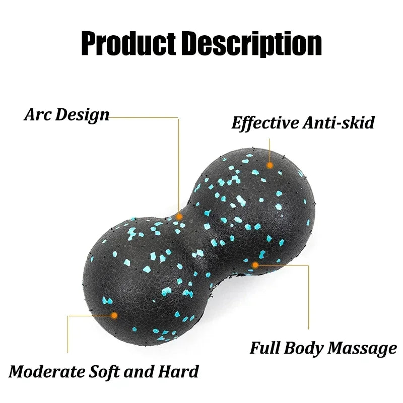 EPP 8cm Peanut Balls Body Massage Fascia Ball High Density Muscle Relaxation Lacrosse Fitness Yoga Myofascia Ball Relieve Pain Zpaxo