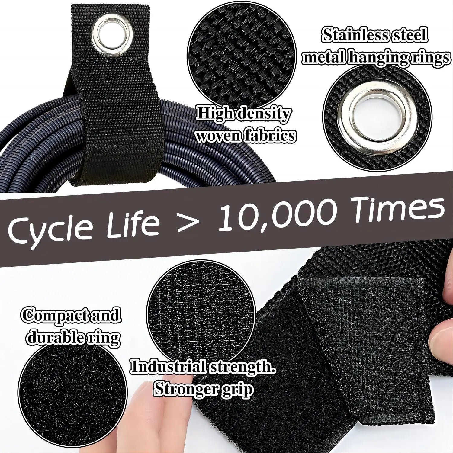 Extension Cord Holder Cable Organizer Wire Holder Power Cord Management Reusable Nylon Heavy Garage Organization For Cables Hose Zpaxo