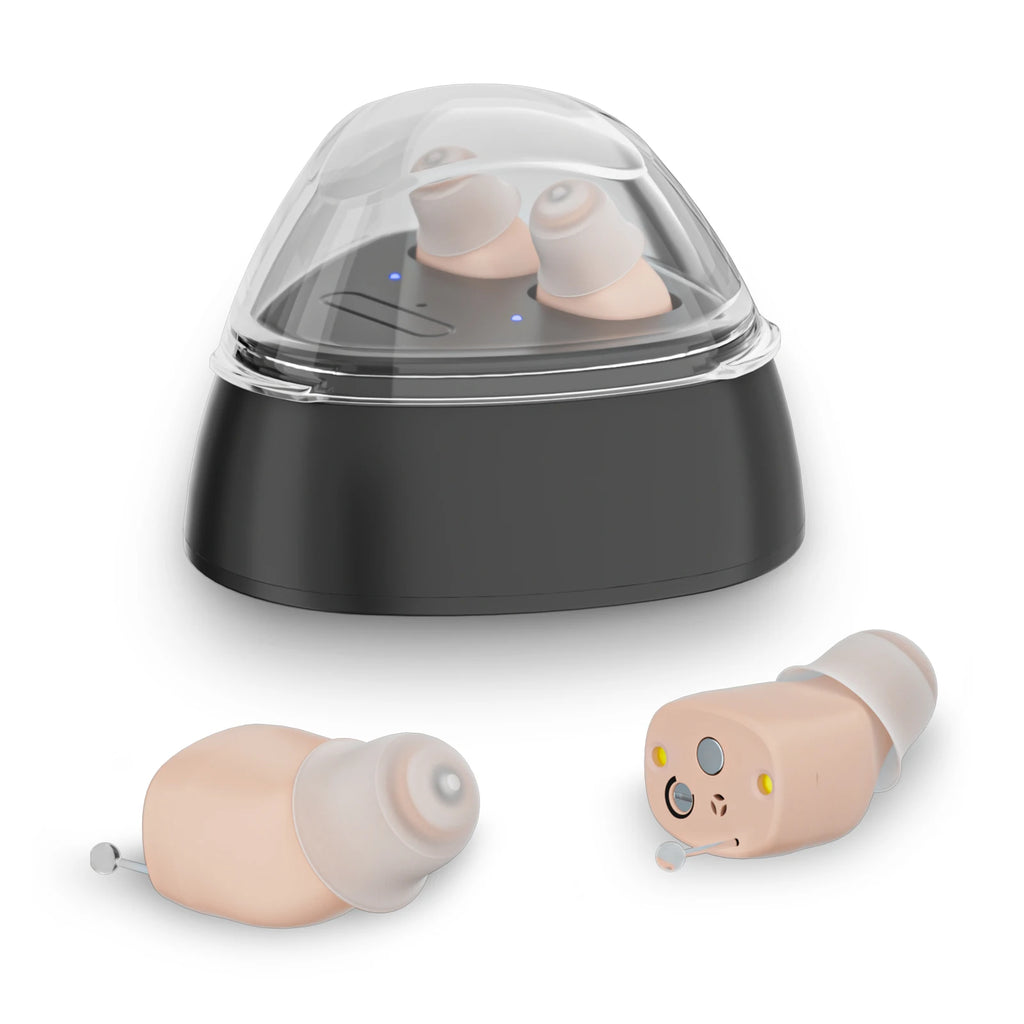 CIC Mini Rechargeable Hearing Aid Deaf Aids Elderly Amplifier