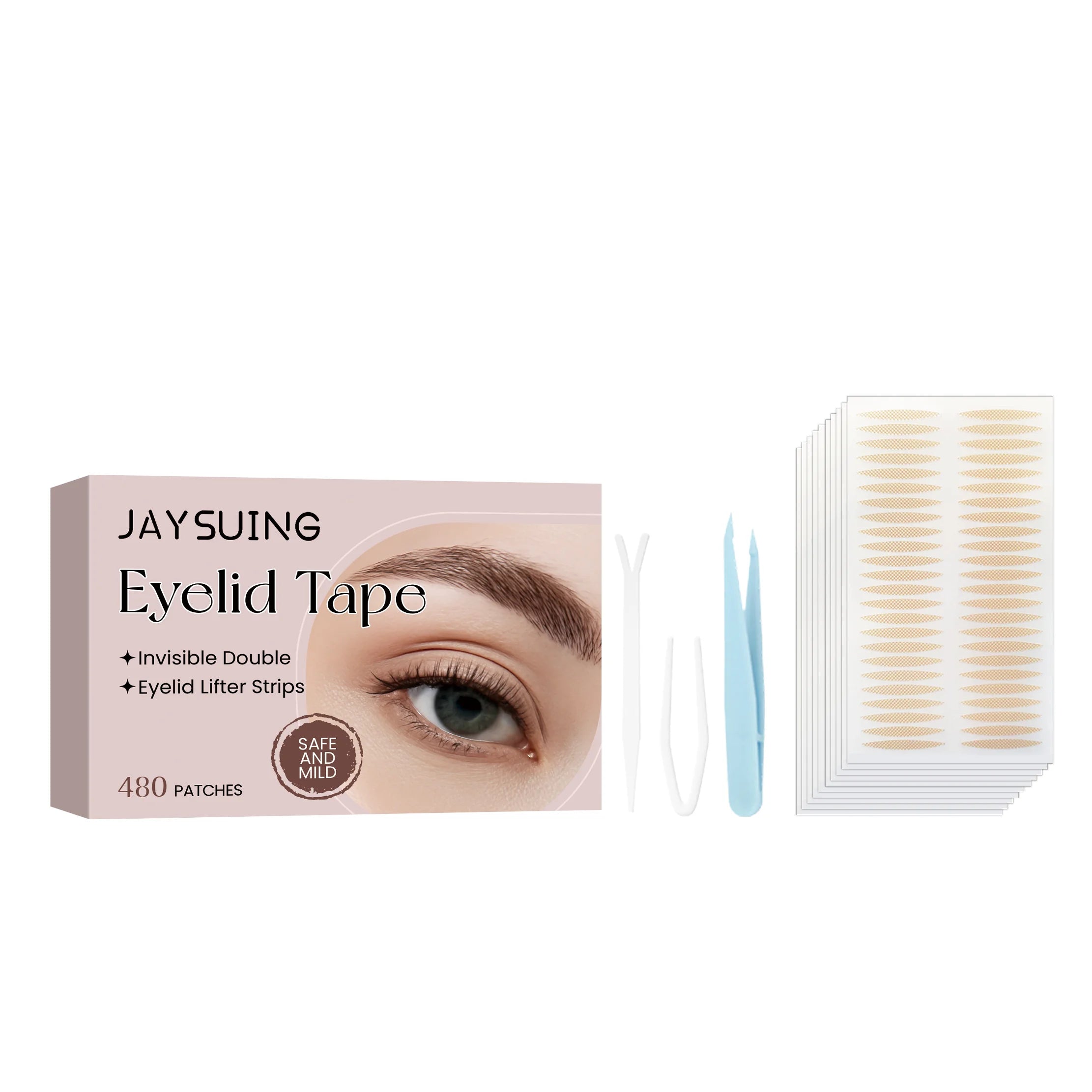 480pcs Invisible Eyelid Tape – Instant Eye Lift Strips Eyelid Lift Tape Zpaxo 1Set