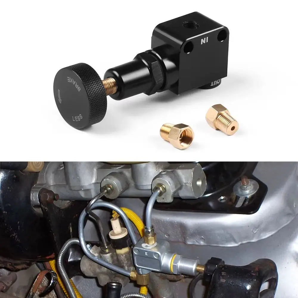 1/8-27 NPT Brake Bias Proportioning Valve Performance Screw Knob Type Pressure Regulator Adjustable Regulator Pressure Control Zpaxo