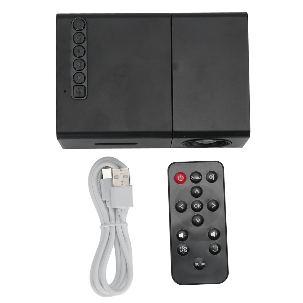 Portable Projector LED Movie 6000lm Brightness Hifi Stereo Speaker HD