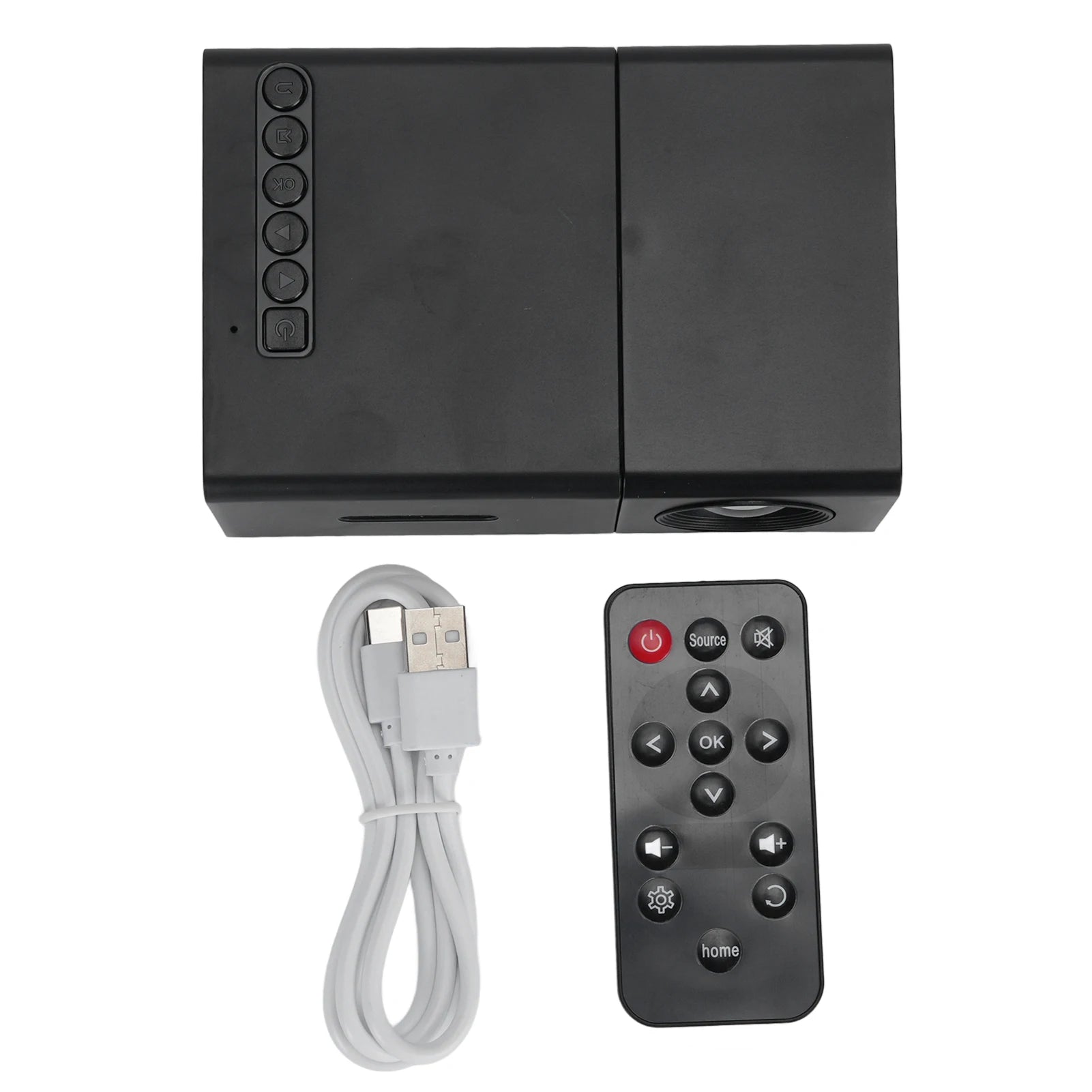 Portable Projector LED Movie 6000lm Brightness Hifi Stereo Speaker HD