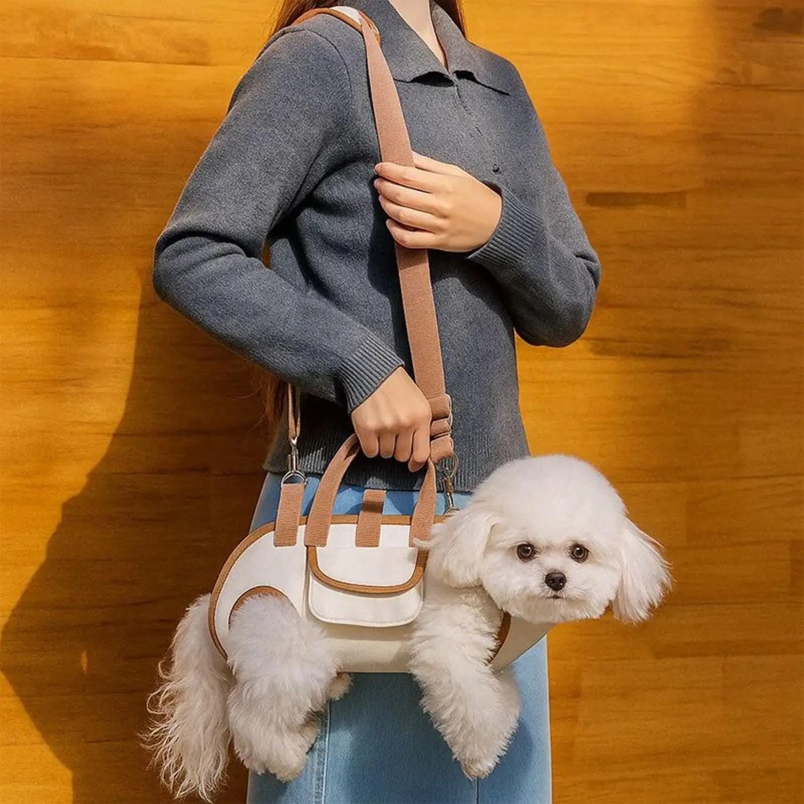Small Dog Carrier Sling Puppy Adjustable Breathable Pet Pouch Pocket