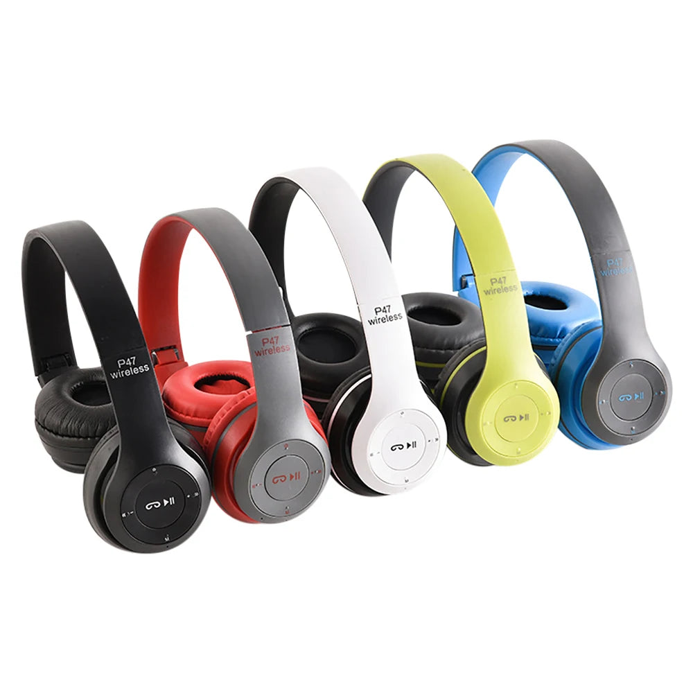 TWS Wireless Bluetooth 5.3 Headphones Over Ear HIFI Stereo Headsets Noise Reduction Sports Gaming Earphone Music Player With Mic Zpaxo