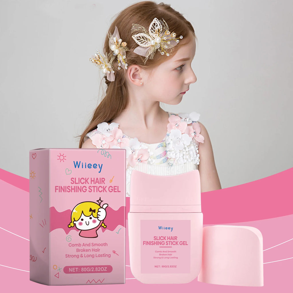 Wiieey Children's Broken Hair Finishing Cream Hair Smoothing Liquid Cream Rapid Fixed Hair Gel Not Greasy Hair Dryness Styling Zpaxo Default Title