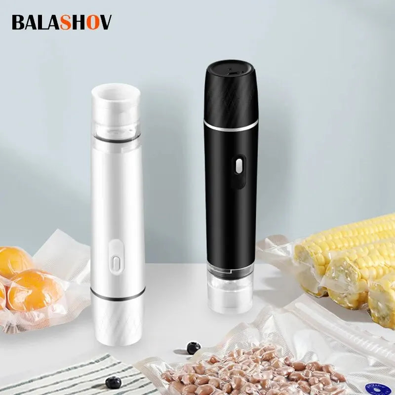 Mini Handheld Vacuum Sealer Machine Kitchen Vacuum Packer Machine Small Sealing Machine Portable USB Electric Food Vacuum Sealer Zpaxo