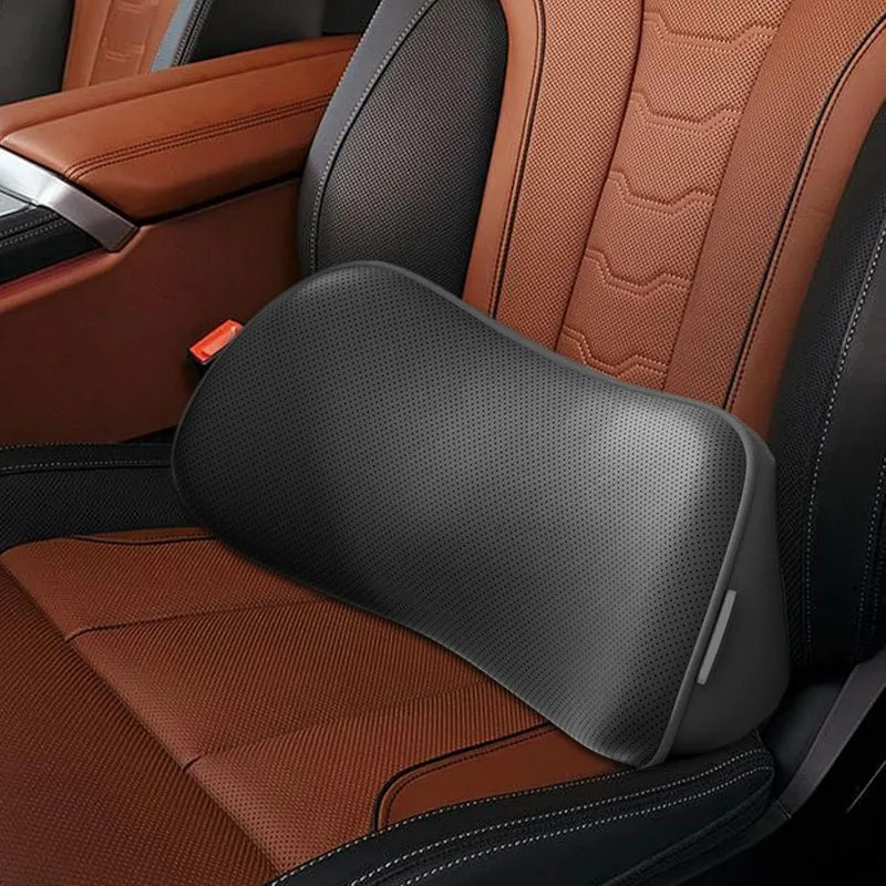 Memory Foam Lumbar Support Pillow – Car Seat & Office Chair