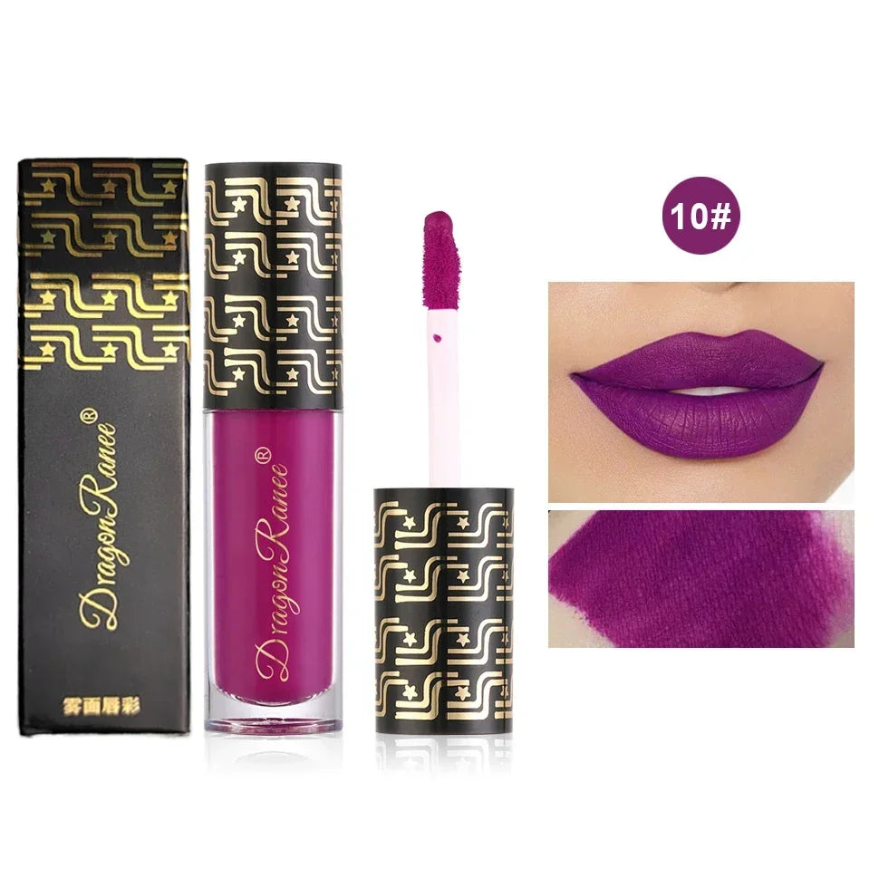 Ryukin Matte Liquid Lipstick Makeup Lip Glaze Moisturizing Waterproof Zpaxo 10