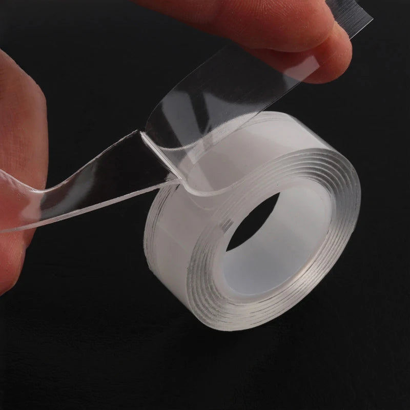 1-5m Nano Double Sided Sticker Reusable Traceless Nano Transparent Self Adhesive Sticker Washable Waterproof Double-Sided Tapes Zpaxo