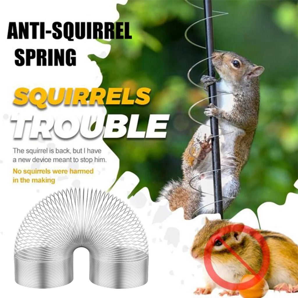 2pcs Squirrel Proof Spring Anti Raccoon Proof Hanging Compression Outdoors Spring For Bird Feeder Station Wrap Around Protection Zpaxo