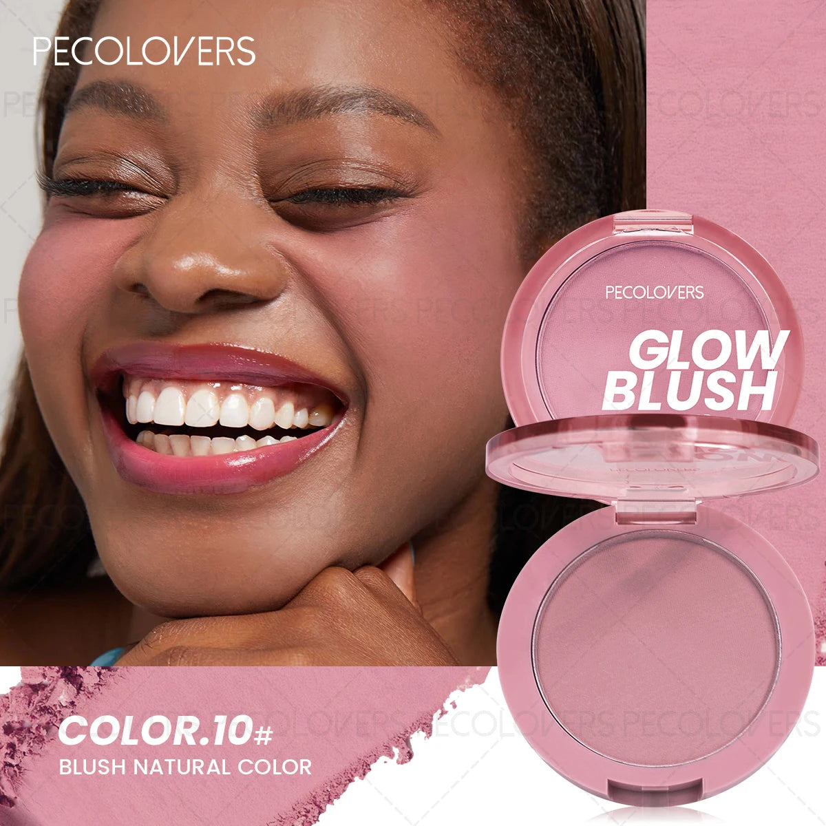 Waterproof Matte Finish Blush Palette，Berry & Coral, for All Skin Tones, Lightweight and Waterproof for All Light Beige Tones Zpaxo 10