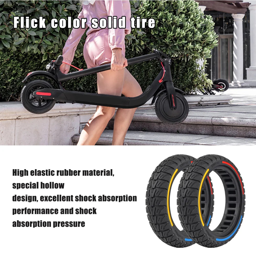 8.5 Inches Damping Durable Wheel 8.5x2-6.1 Honeycomb Solid Tire Colorful for Xiaomi M365 PRO PRO2 1S List Electric Scooter Tyre Zpaxo
