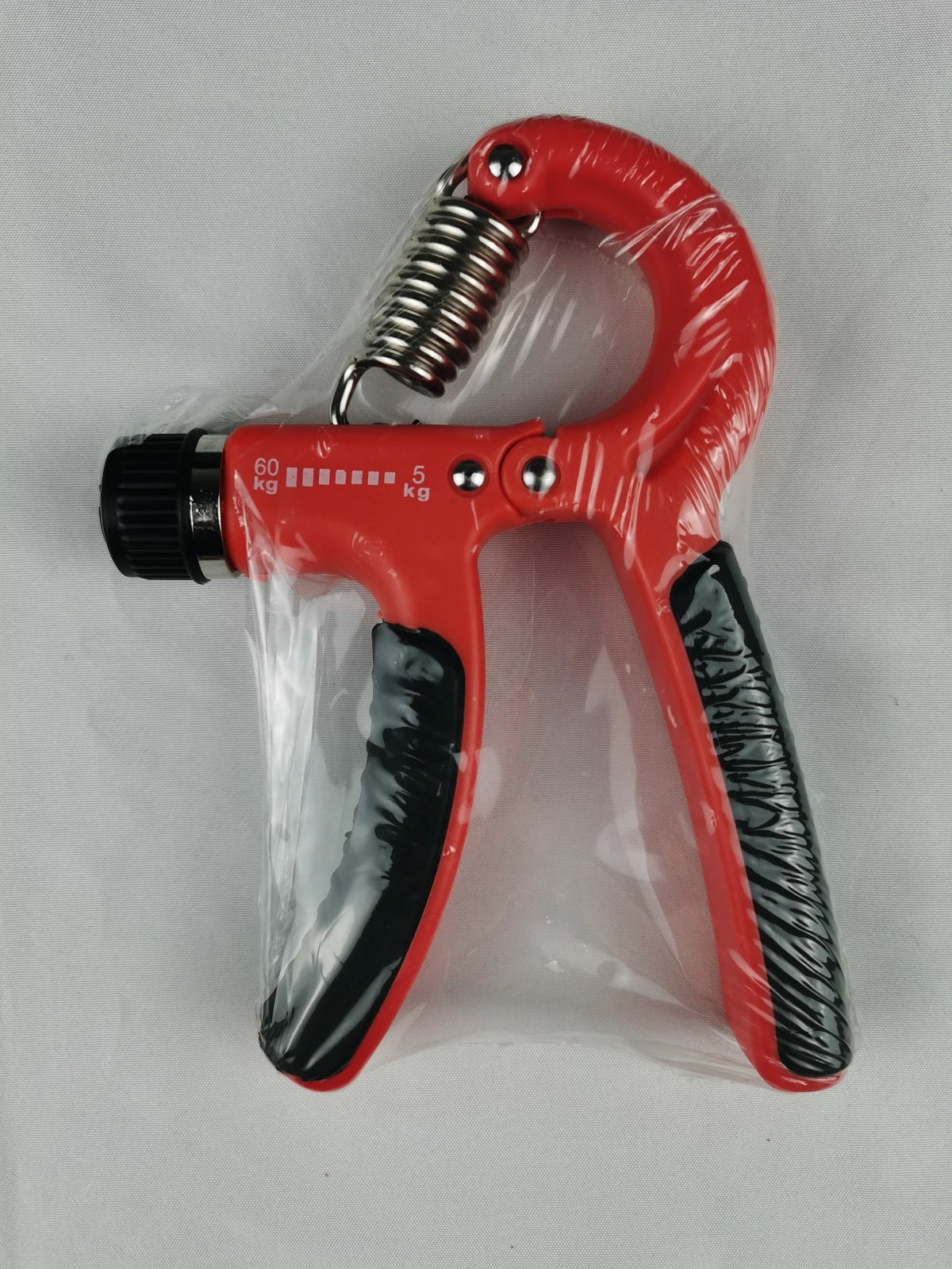 Hand Grip Gym Fitness Adjustable Count Set Finger Forearm Strength Muscle Recovery Gripper Exerciser Trainer Ball Decompression Zpaxo Red