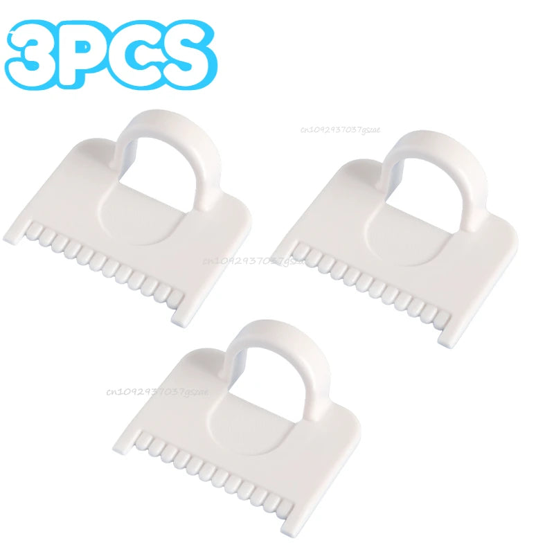 DIY Sewing Guide Template Kit for Consistent Stitches – 3mm Spacing Precision Sewing Tool for Fabric Embroidery & Leathercraft Zpaxo 3PCS-Square white