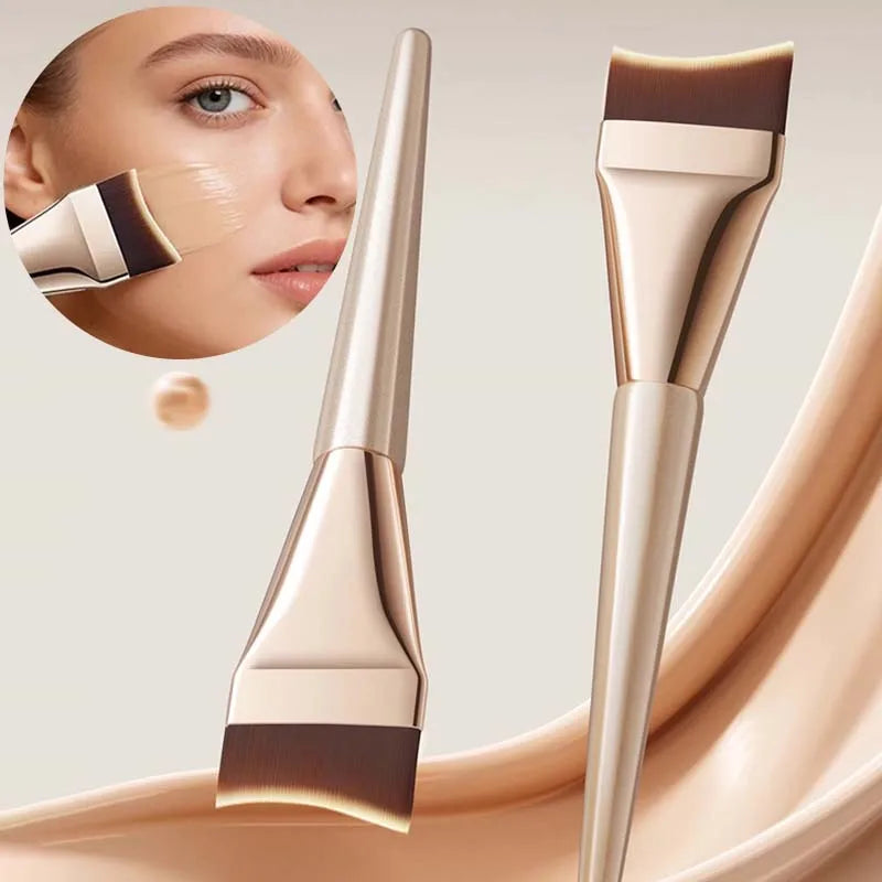 1 Ultra-thin One-line Foundation Brush Crescent-shaped Paint-free