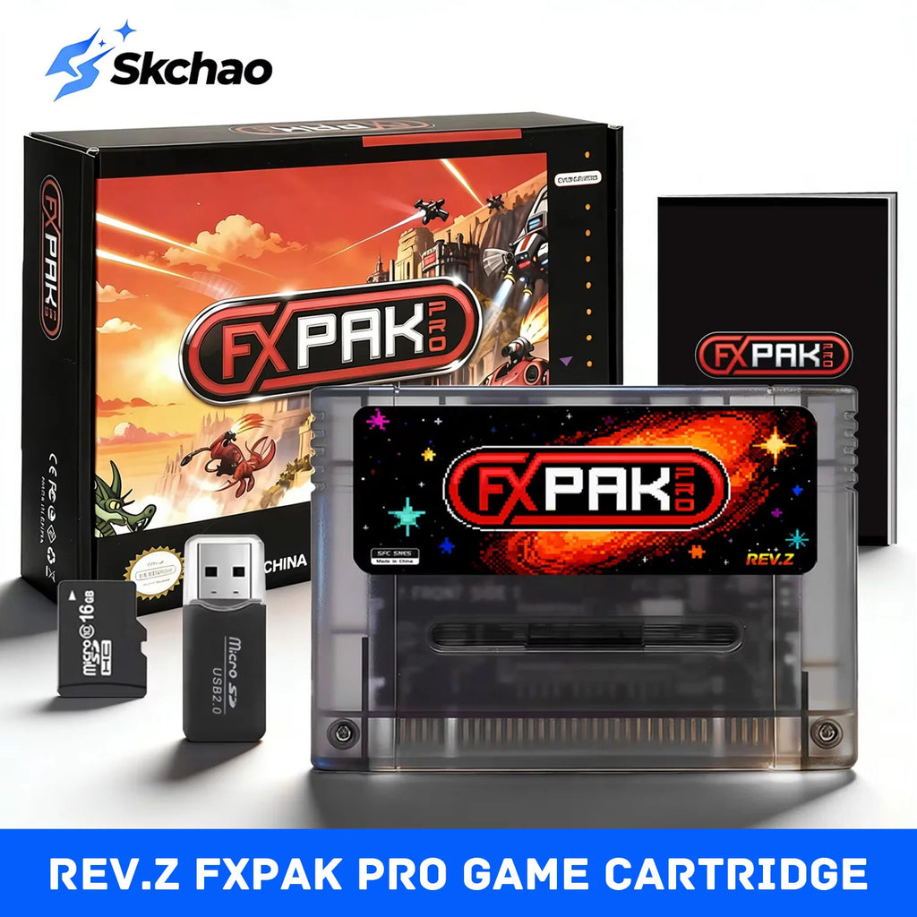 Ultimate Version Rev.Z FXPak Pro Flash Cart for SNES/SFC Video Console All Enhancement Chips & MSU-1 Open Source Multi Cartridge Zpaxo
