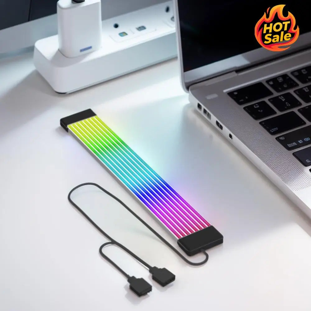 5V 3Pin RGB LED Light Strip Bar 8/24PIN Motherboard Power Extension Cable PC RGB GPU Cable for Computer Power Supply Zpaxo