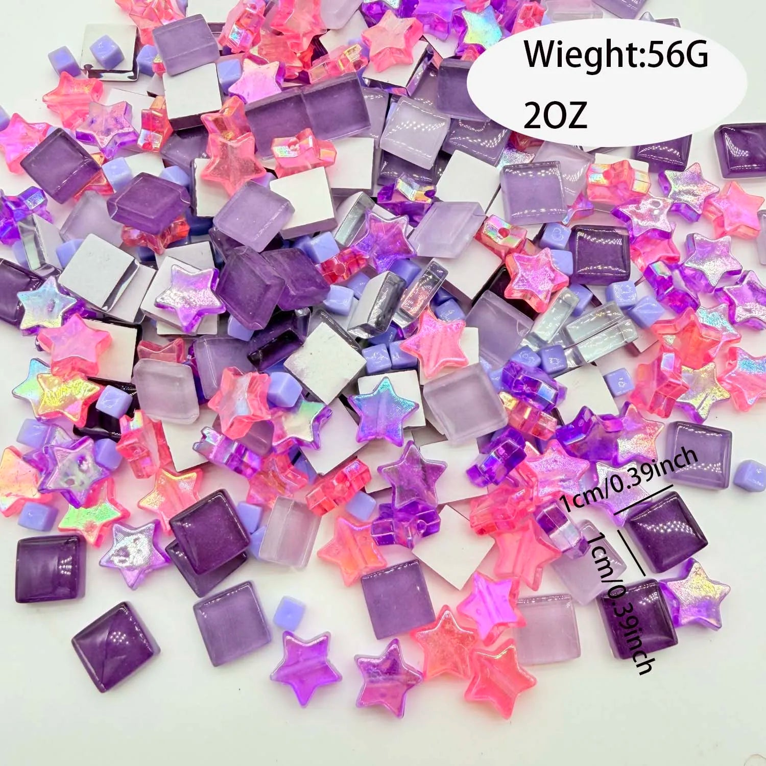 Crystal Glass Mosaic Tile Set – Mixed Shapes & Colors for DIY Glass Mosaic Tiles Zpaxo D