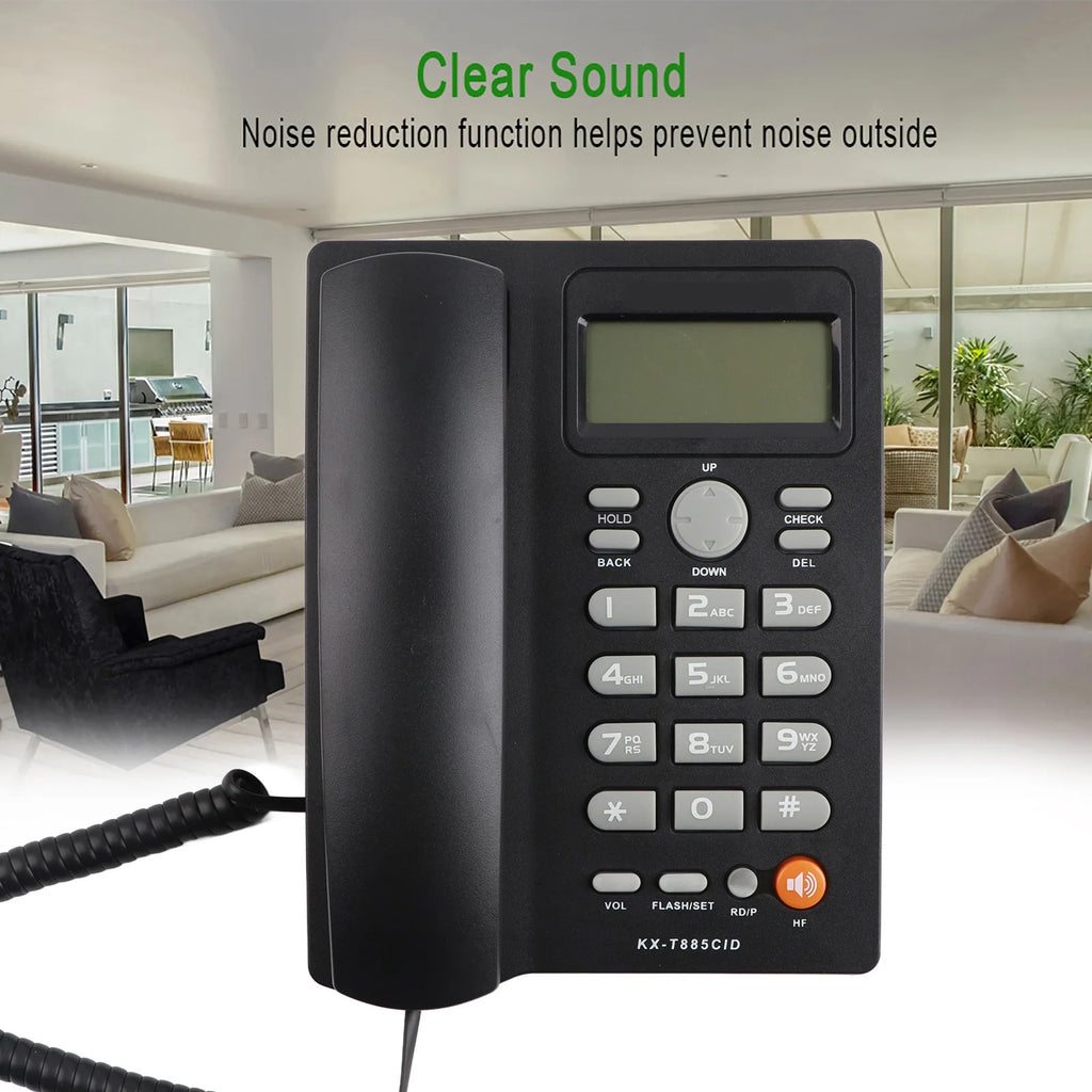 Caller ID Telephone Handsfree Calling Home Hotel Landline Phone