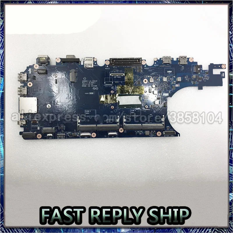 DELL Laptop Motherboard Latitude E5570 LA-C641P CN-0MJJCK 0MJJCK