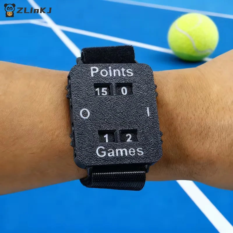 ▶1Pcs Portable Cricket/Tennis/Padel Scorer Wristband Instant Score Tracker No Memory Loss Suitable For Referees, Players Zpaxo