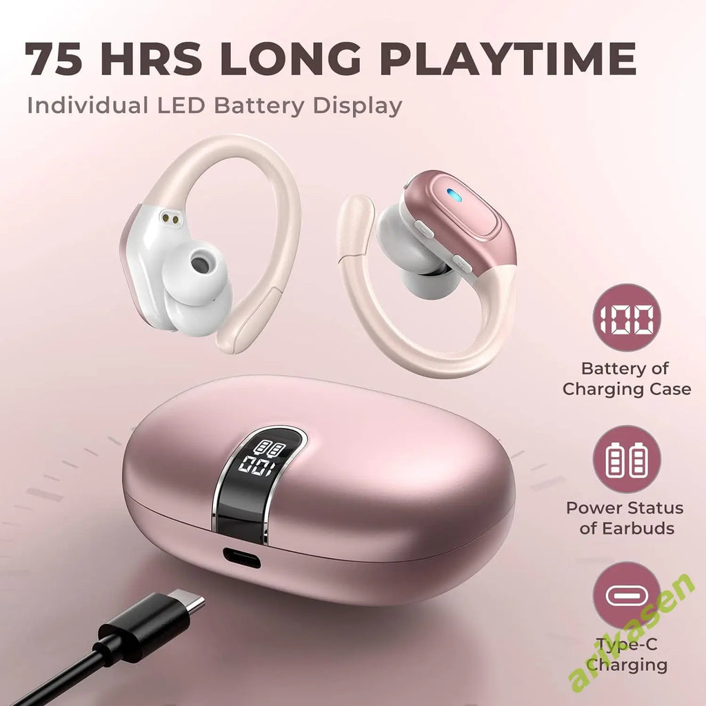 Wireless Earbuds Bluetooth 5 3 Earphones IP7 Waterproof ENC Noise