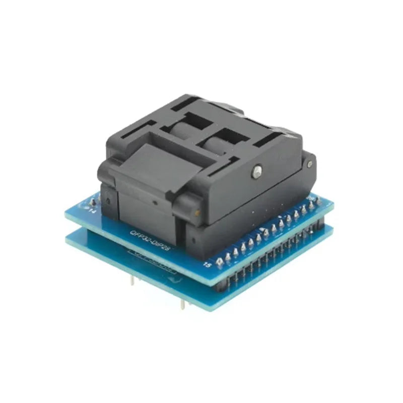 QFP32 to DIP28 Test Seat QFP44 to DIP40 Test Seat AVR Programming Burning Seat 0.8 Spacing Zpaxo QFP32 to DIP28