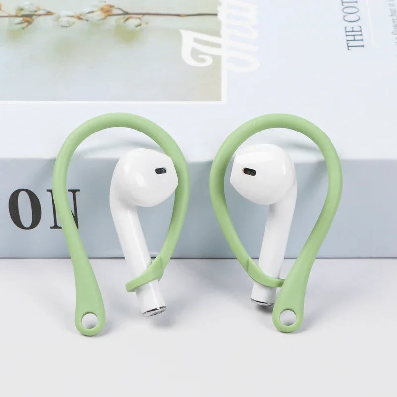 Silicone Ear Hooks for AirPods 1 2 3 Pro – Anti-Drop Sport Grip