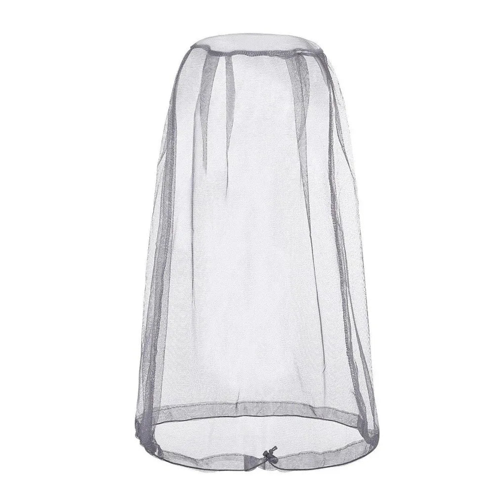 Breathable Mesh Mosquito Head Nets Lightweight Hat Net Cover Outdoor Zpaxo Grey 44x50cm