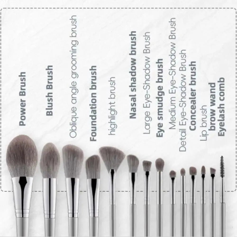 Highlighter Makeup Brush Contouring Gray Blush Fluffy Draw Eyebrows Zpaxo