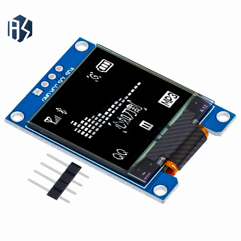 SH1107 OLED Display Module 96x96 SPI 4PIN 7PIN White Vertical Screen Zpaxo