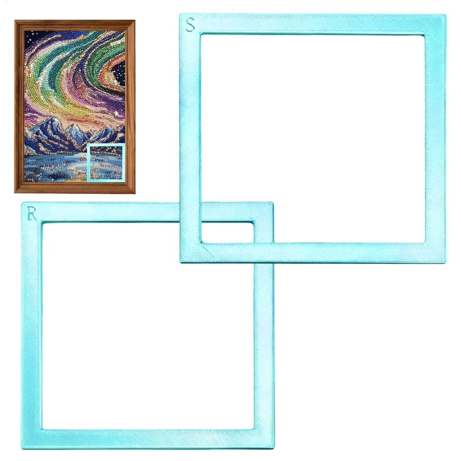 Diamonds Painting Alignment Tool Positioning Frame Gem Art