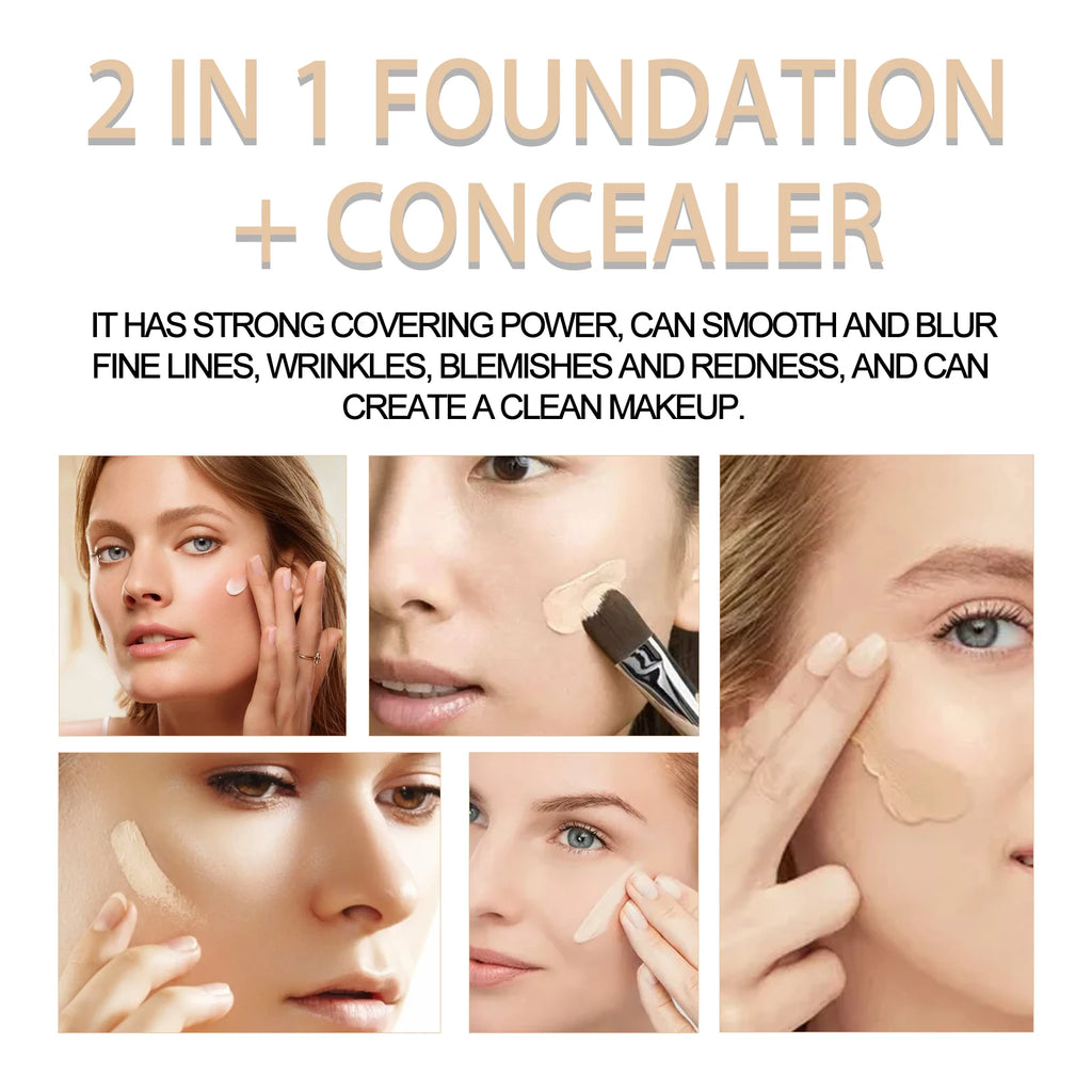 Jaysuing Double Head Concealer – Full Coverage, Long Lasting Face Concealer Zpaxo