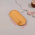 Bamboo Tray Wood Saucer Flower Pot Cup Pad Coaster Plate Kitchen Zpaxo A1