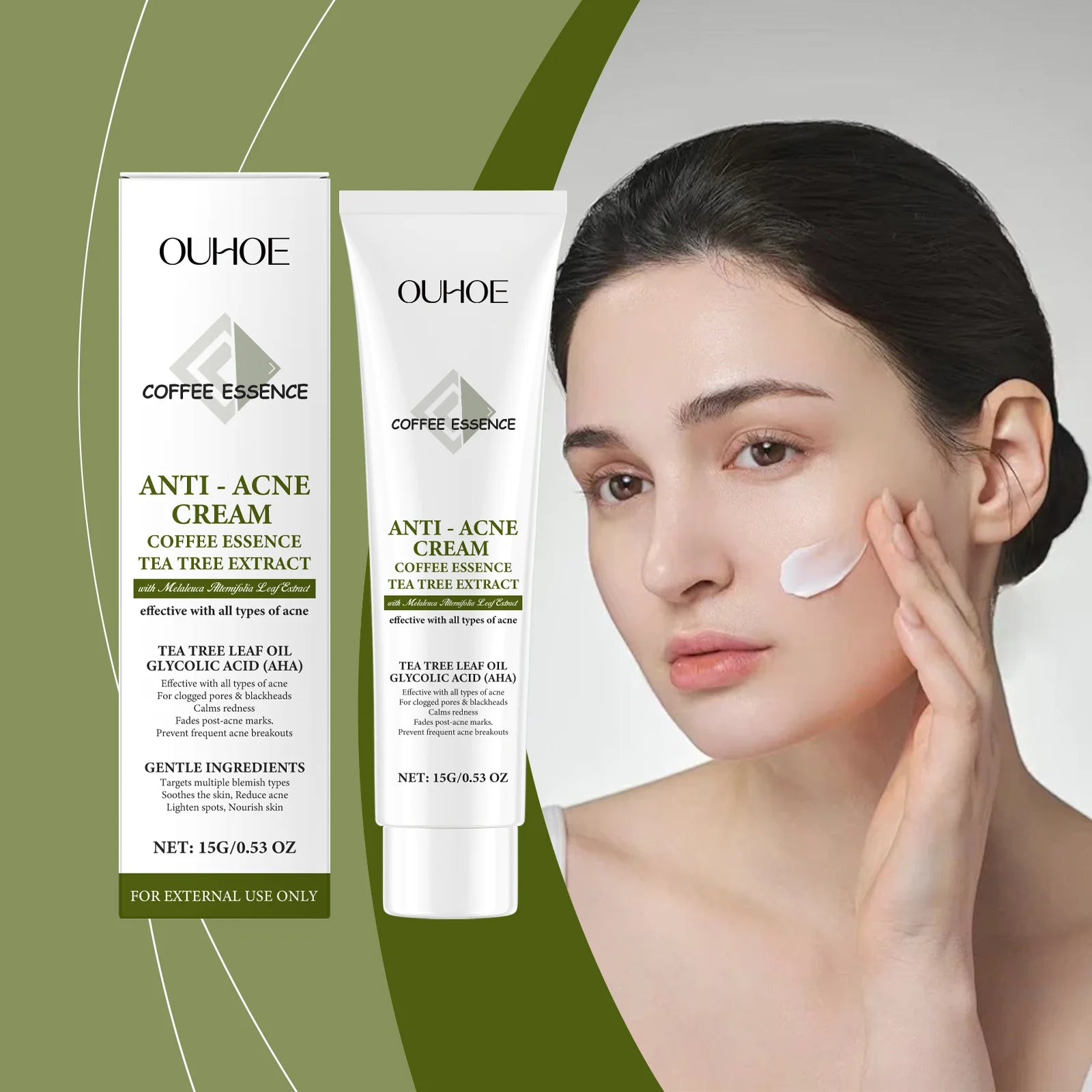 Anti Acne Cream Herb Repairing Spot Blemishes Remover Oil Control Shrink Pores Whitening Moisturizing Pimples Treatment Ointment Zpaxo