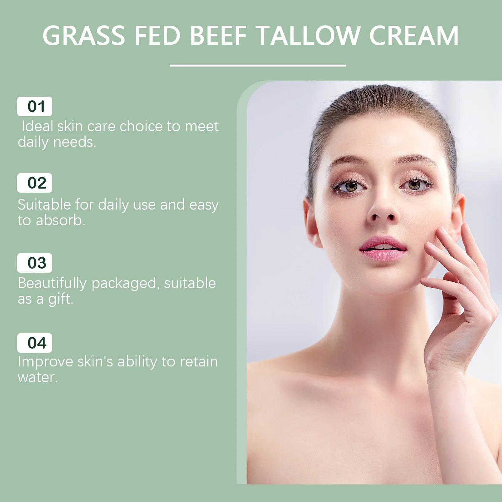 Hoygi Tallow Face & Body Cream – Firming Moisturizer 50g Tallow Face Cream Zpaxo