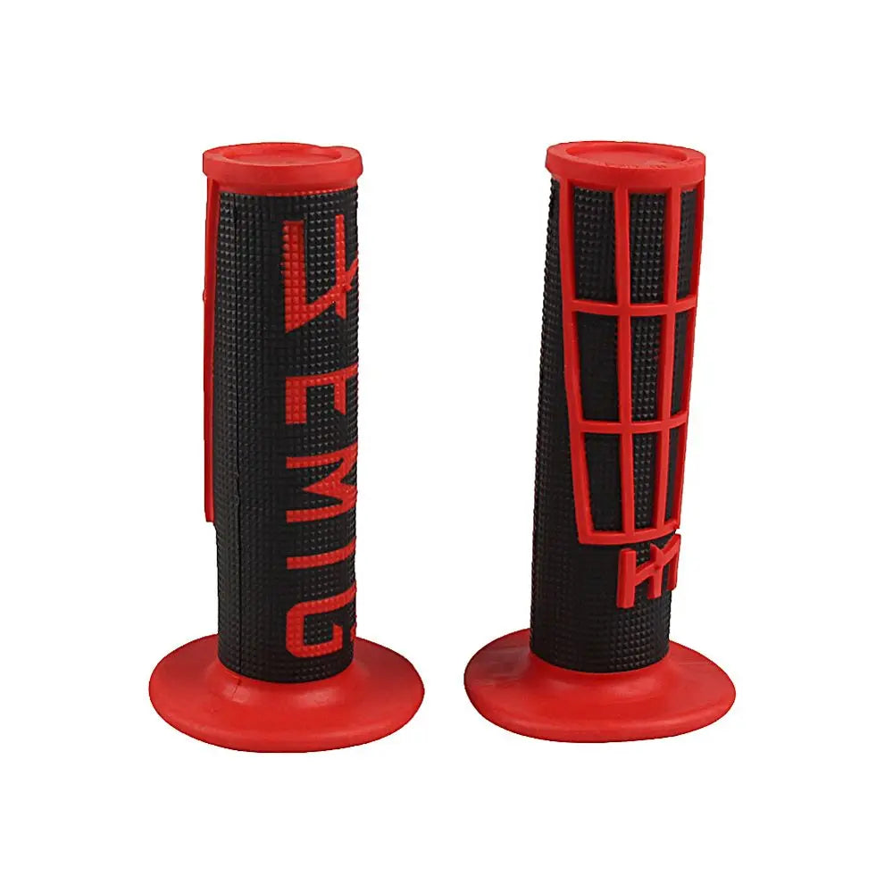 Universal 1 Pair Motorcycle Accessories Gel Brake Handle Grips Zpaxo black-red