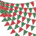 Christmas Snowflake Triangle Bunting Banner Winter Party Decorations