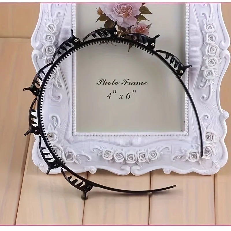 Retro Braided Hair Clip Double Layer Hollow Adding Volume Styling