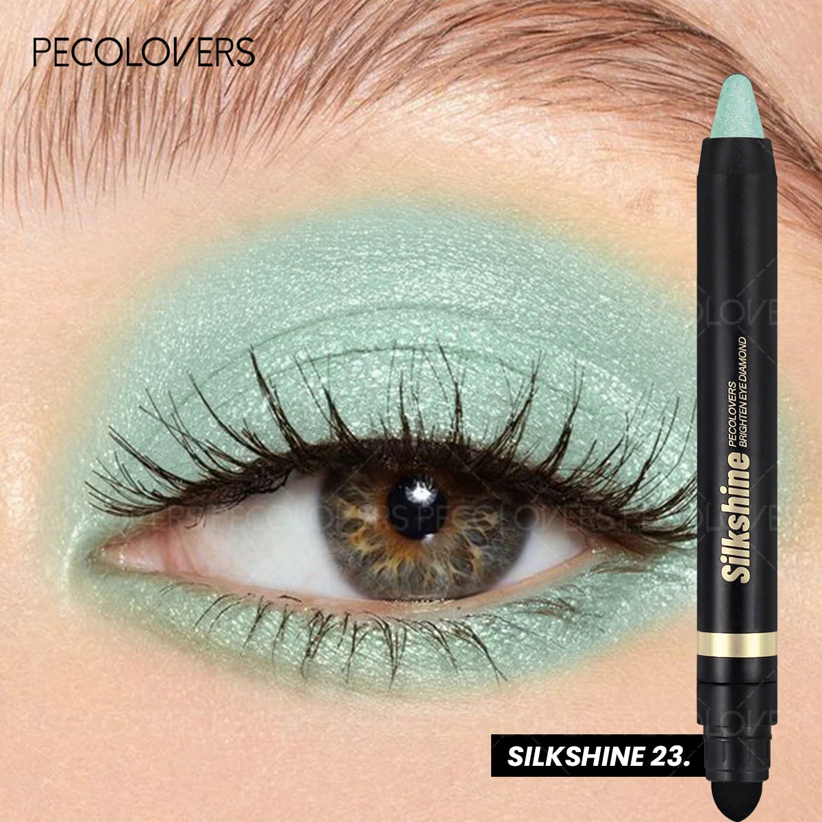 1PC Sparkling Blue Eyeshadow Stick, Waterproof & Long-Lasting Formula, Smooth Glitter Eyeshadow for Bold Stage Makeup Zpaxo 23