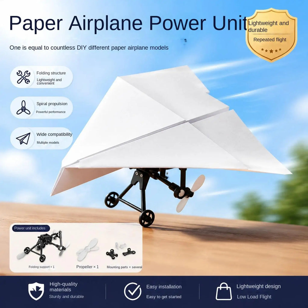Paper Airplane Remote Control DIY Aircraft Toys Electric Remote Control Plane For Boys Girls Backyard Park Beach Camping School Zpaxo