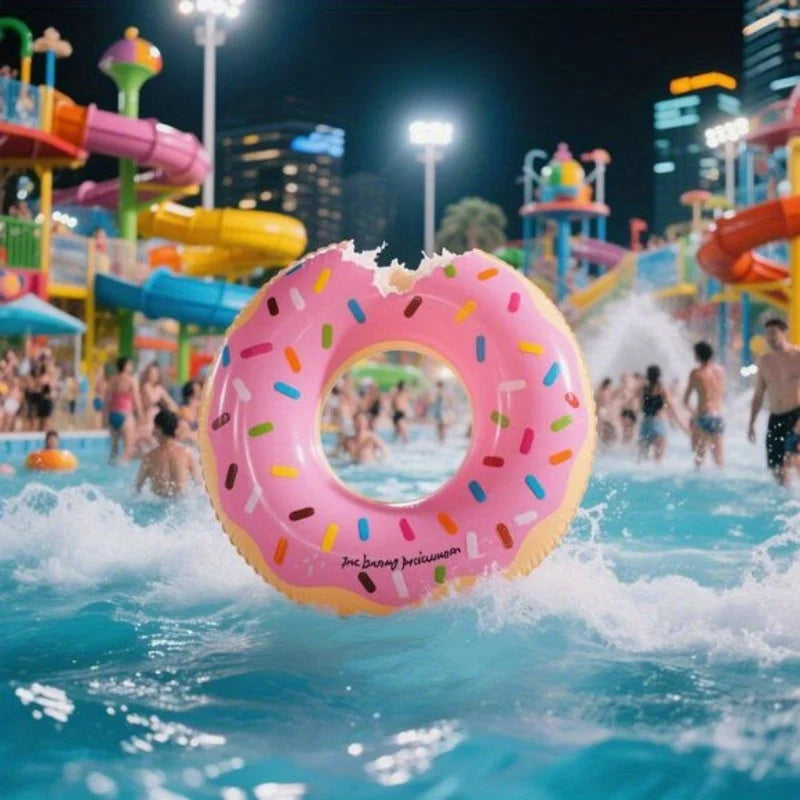 Donut Shaped Inflatable Pool Float Parties Photo Props Outdoor Events