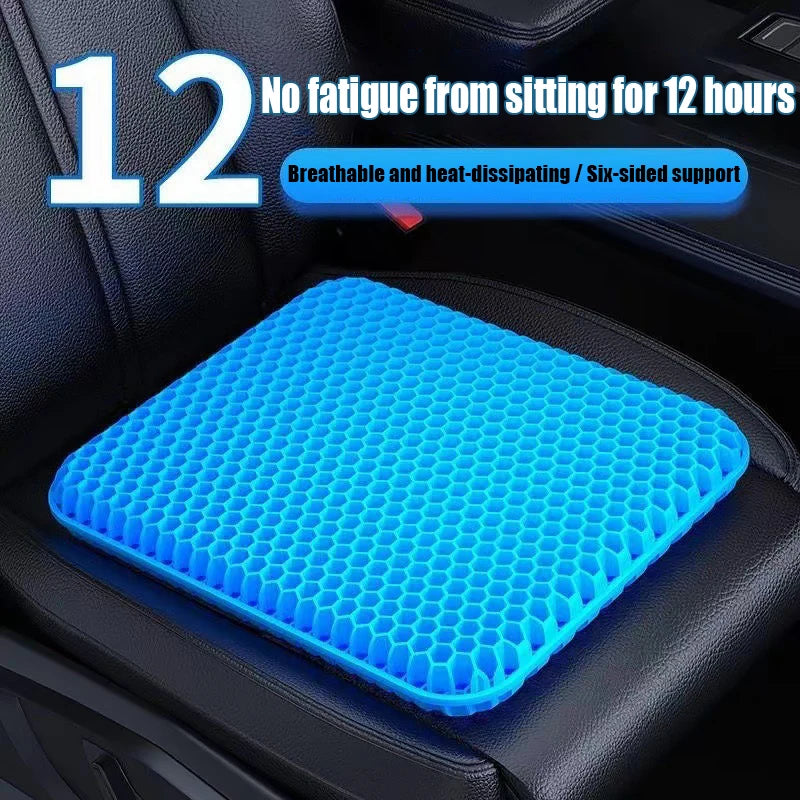 Gel Seat Cushion – Breathable Cooling Pad for Car & Office